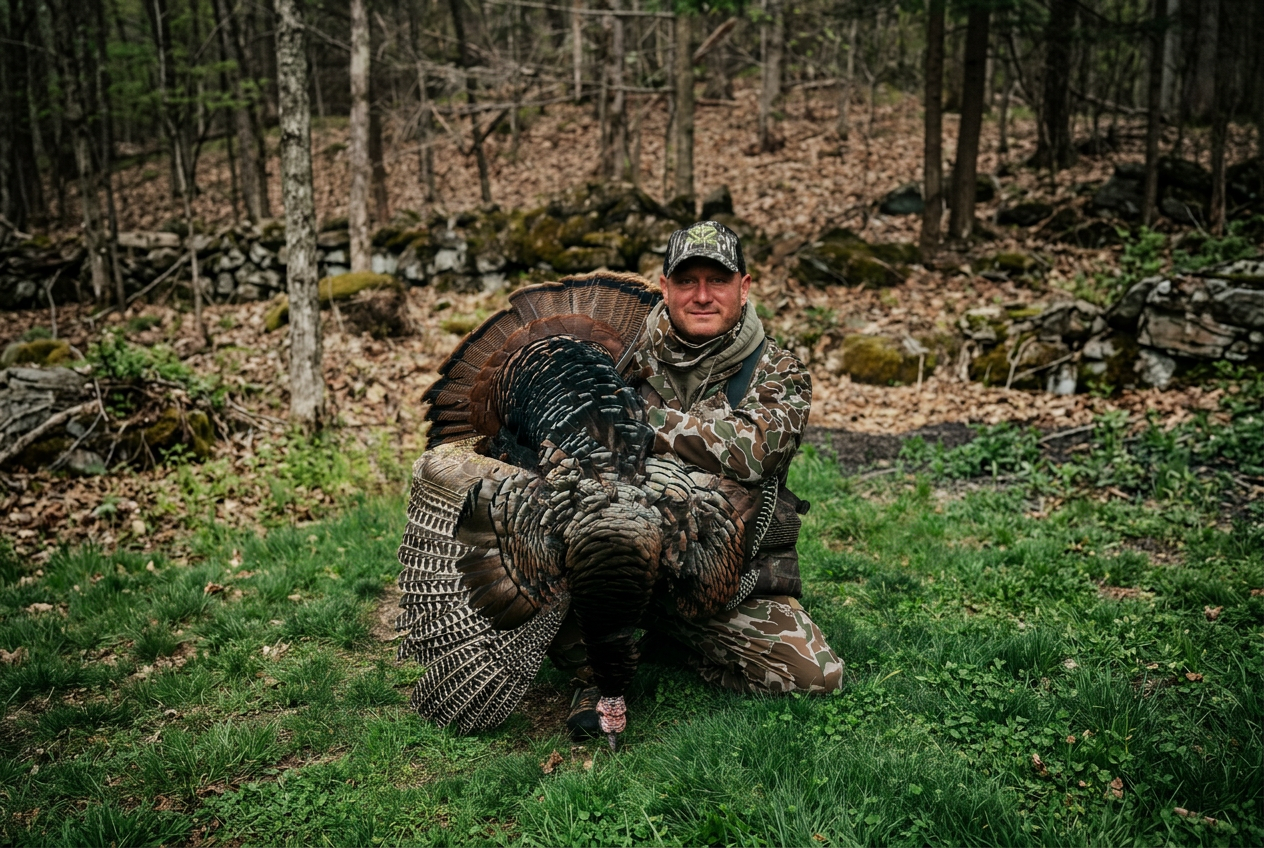 New England Gobbler With The Bow